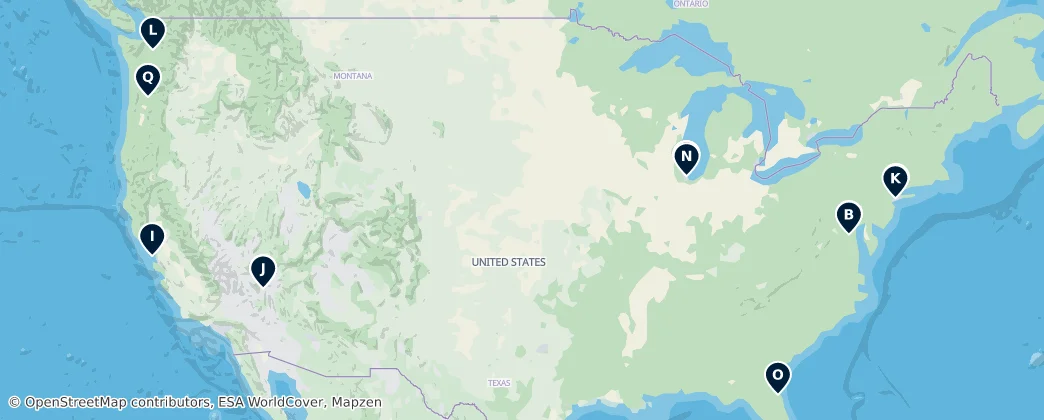 Map of Nordamerika