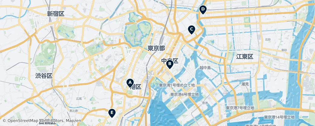 Map of Chūō