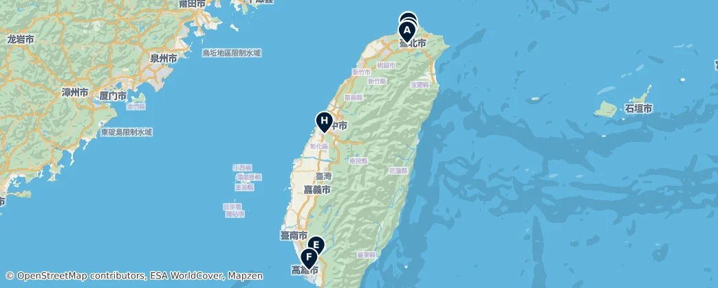 Map of Taiwan