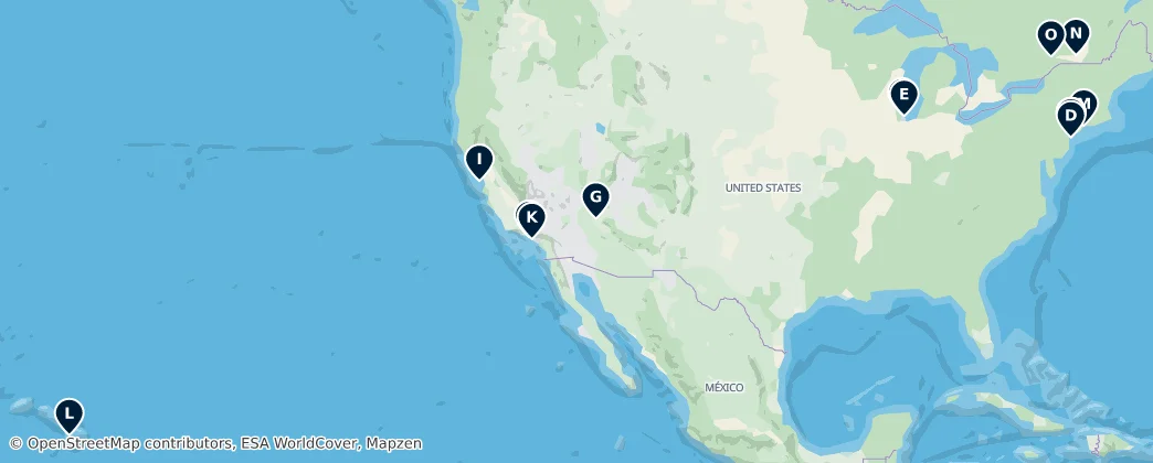 Map of Nordamerika