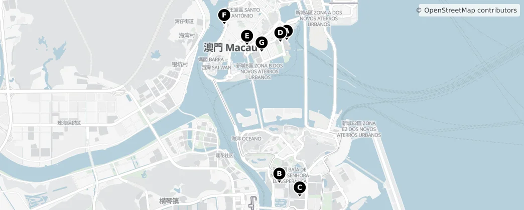 Map of Macao