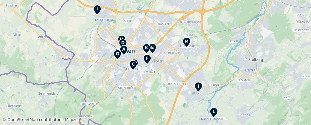 Map of Aachen