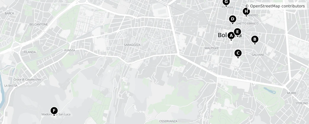 Map of Bologna