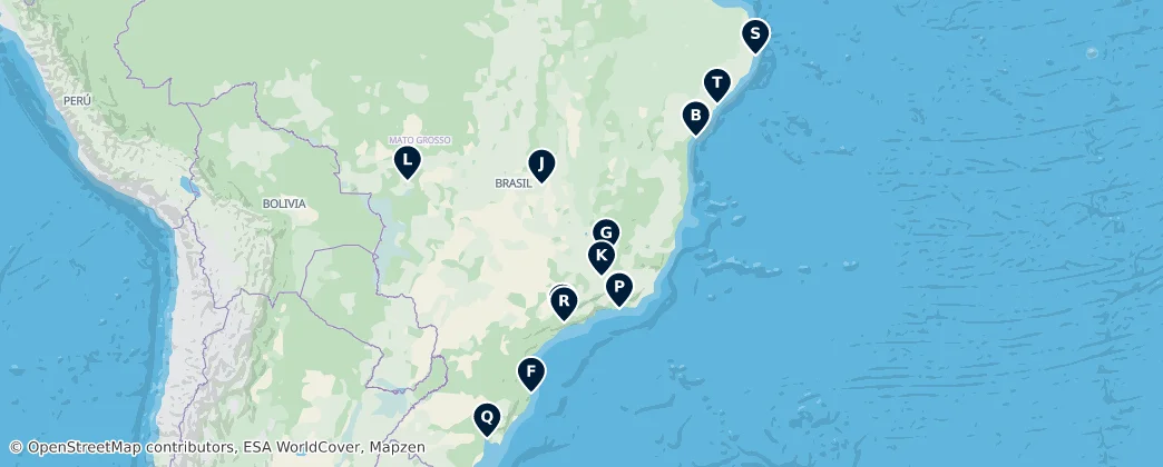 Map of Brasilien