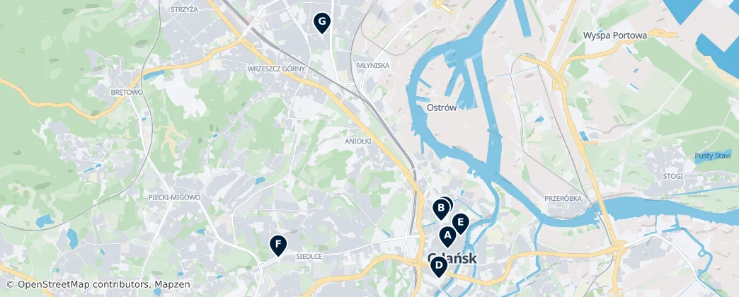 Map of Danzig
