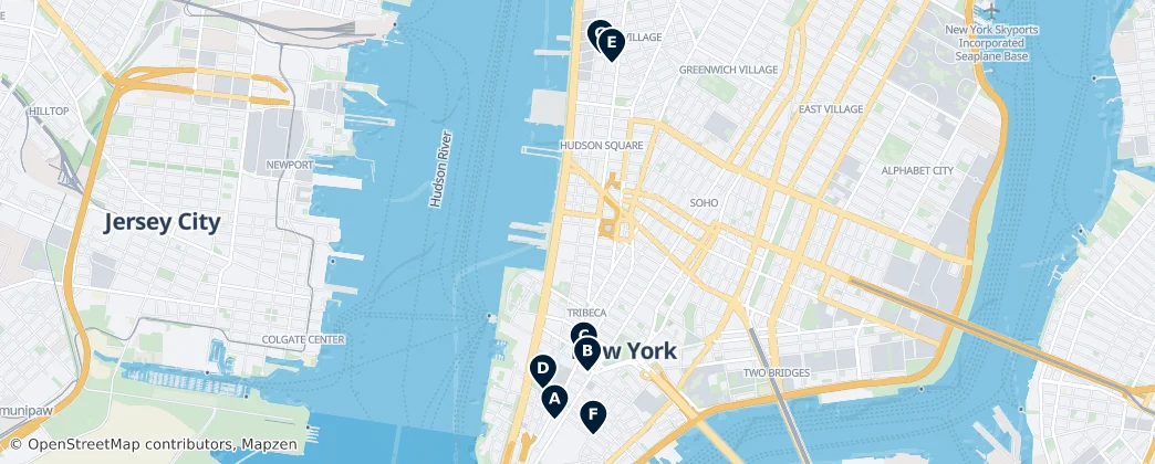 Map of Jersey City
