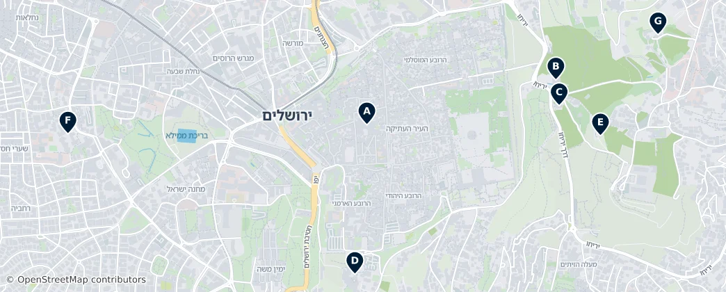 Map of Jerusalem