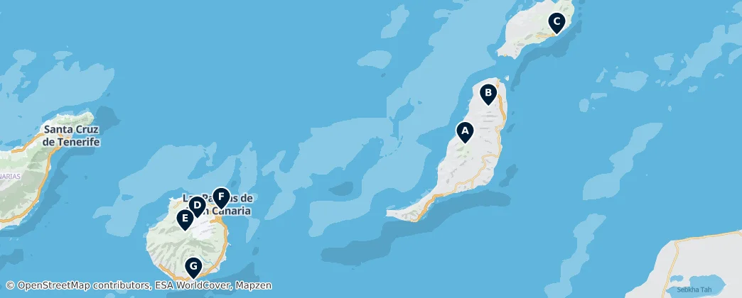 Map of Provinz Las Palmas