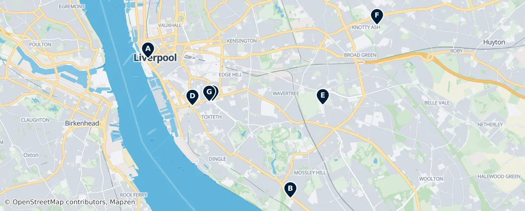 Map of Liverpool