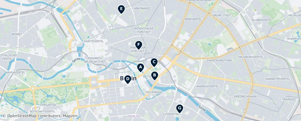 Map of Mitte