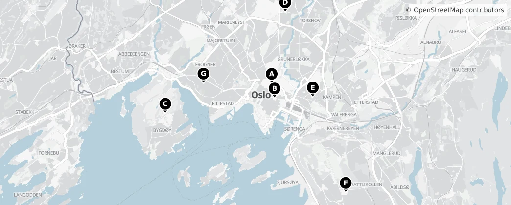 Map of Oslo