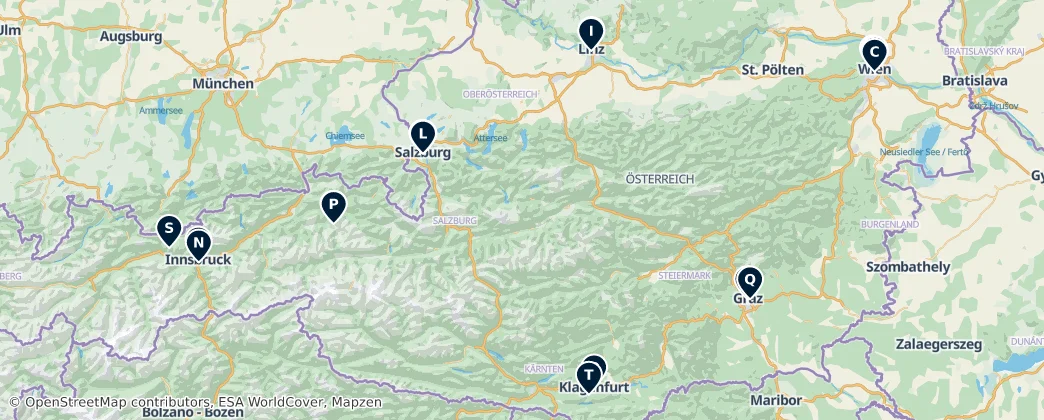 Map of Österreich