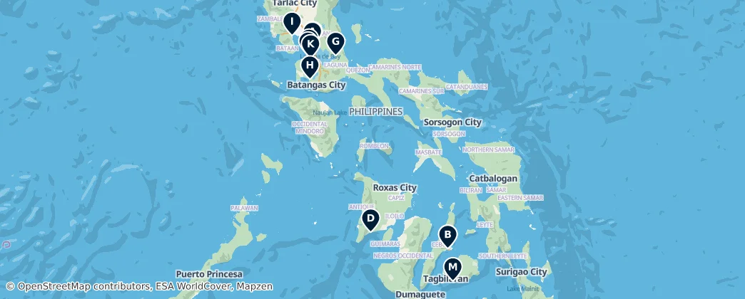 Map of Philippines maritime boundary