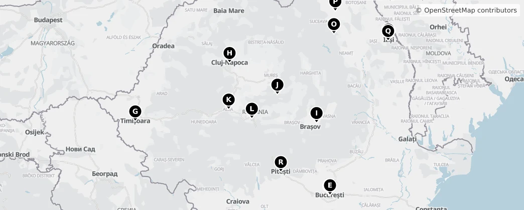 Map of Rumänien