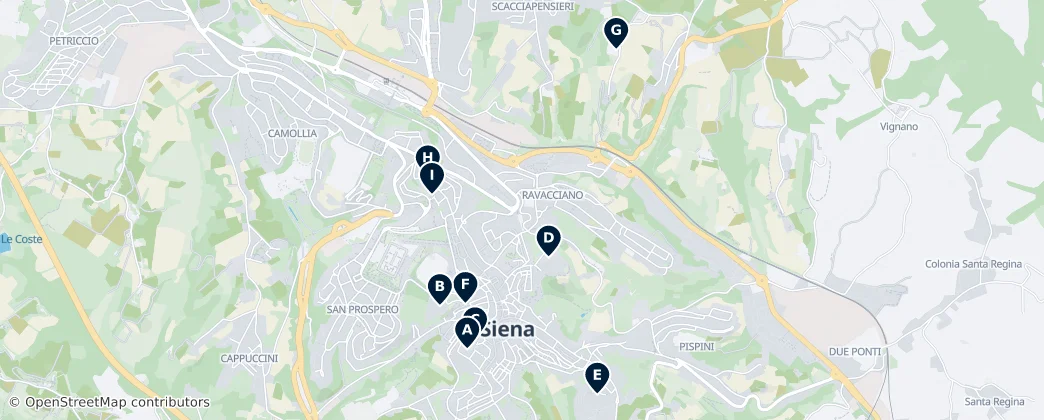 Map of Siena