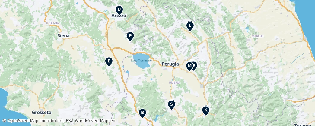 Map of Umbrien