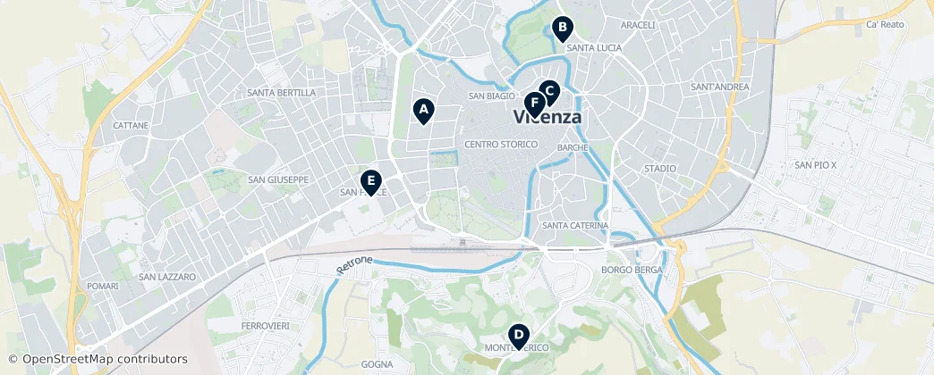 Map of Vicenza
