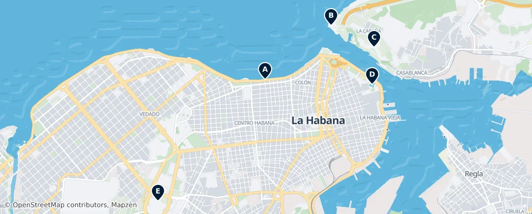 Map of Havanna
