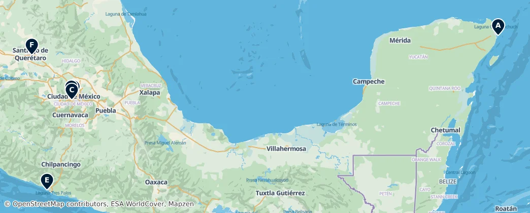 Map of Mexiko