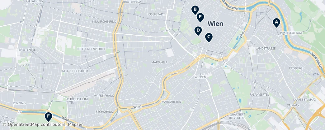 Map of Wien