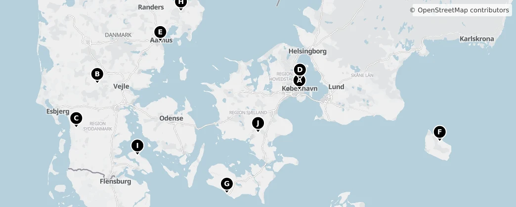Map of Dänemark