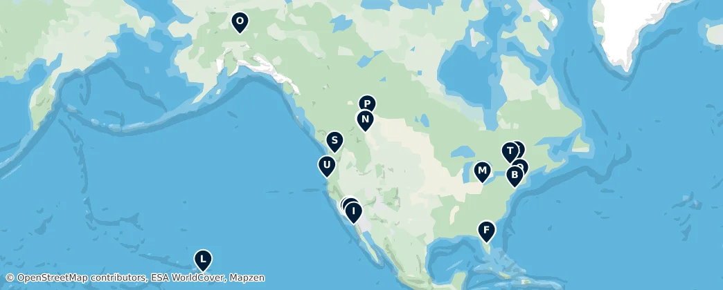 Map of Nordamerika