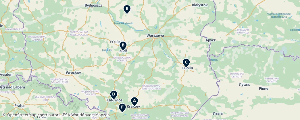 Map of Polen
