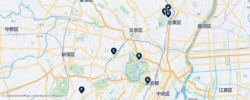 Map of Chiyoda