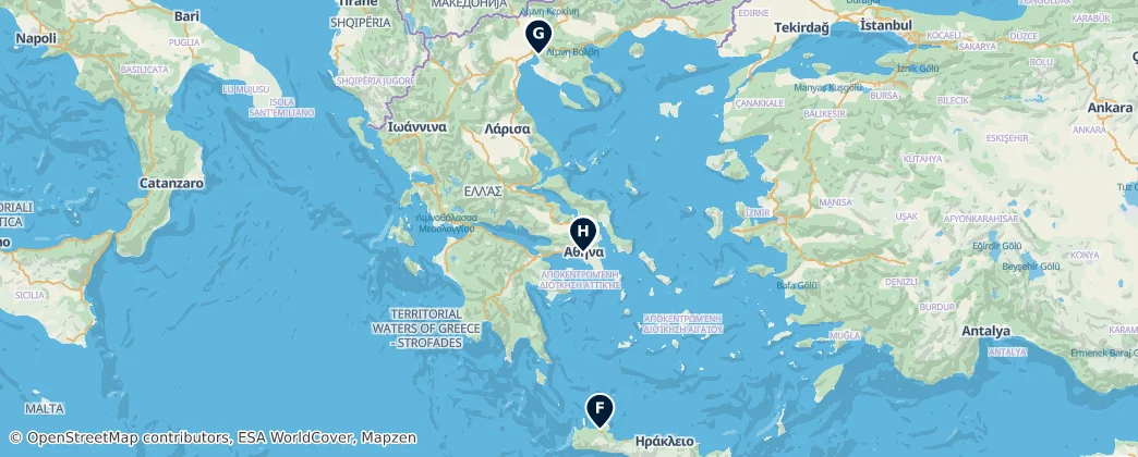 Map of Griechenland