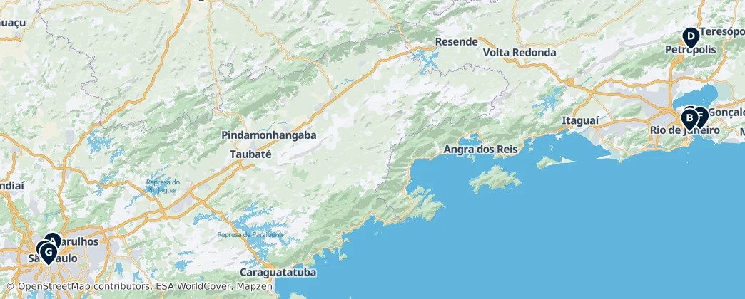 Map of Região Sudeste