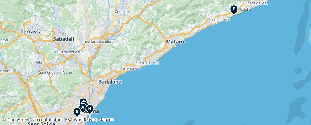 Map of Katalonien
