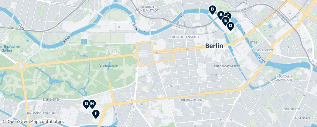 Map of Mitte