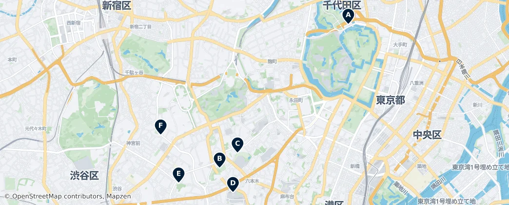 Map of Shinjuku