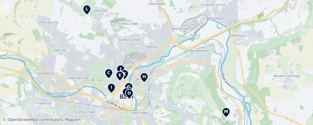 Map of Bath
