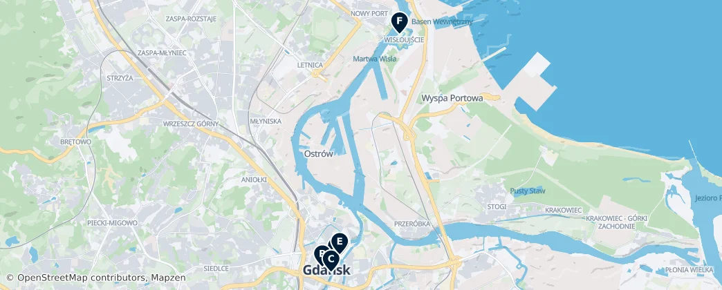 Map of Danzig