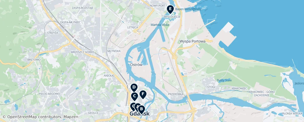 Map of Danzig