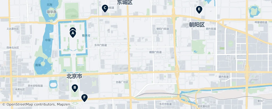 Map of Dongcheng