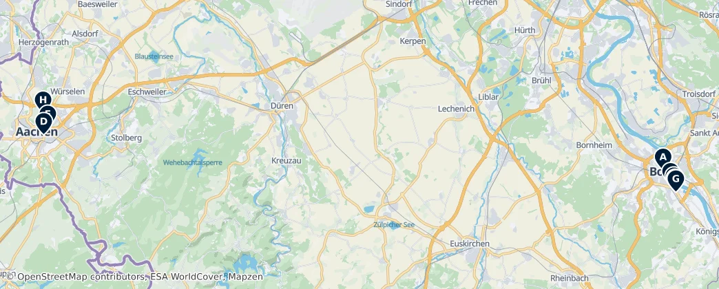 Map of Eifel
