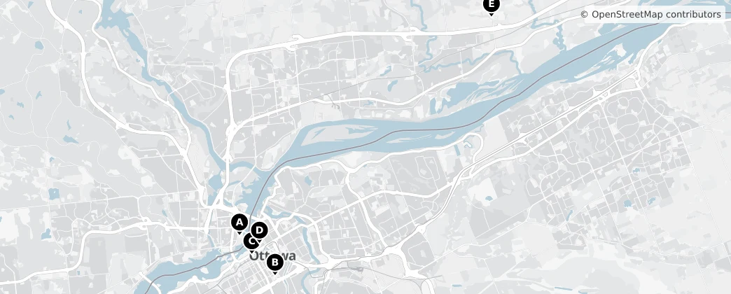 Map of Gatineau