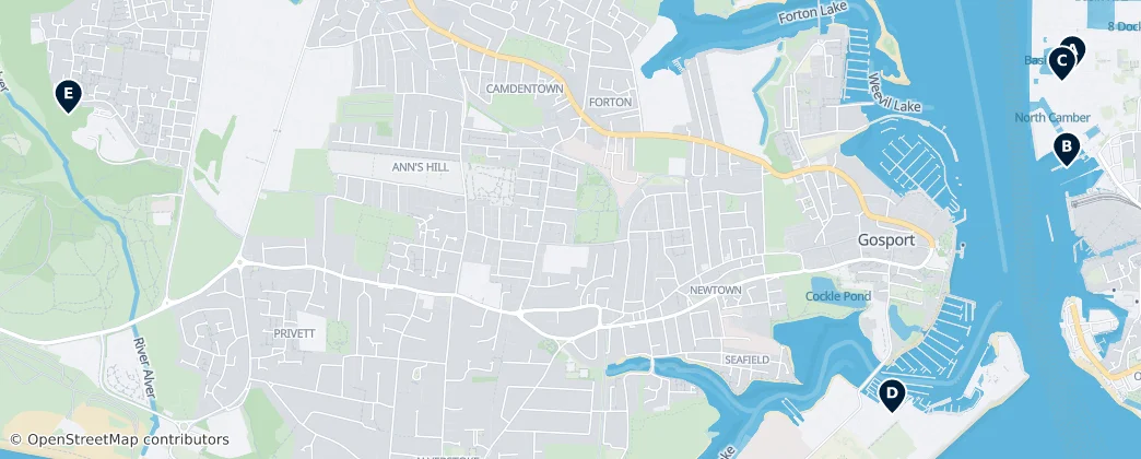 Map of Gosport