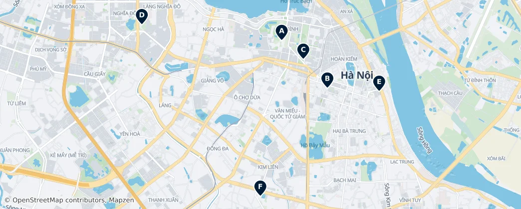 Map of Hanoi