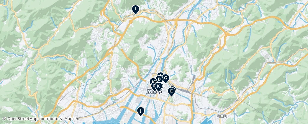 Map of Hiroshima
