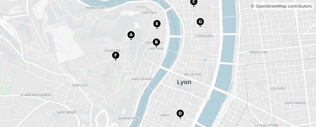 Map of Vieux-Lyon