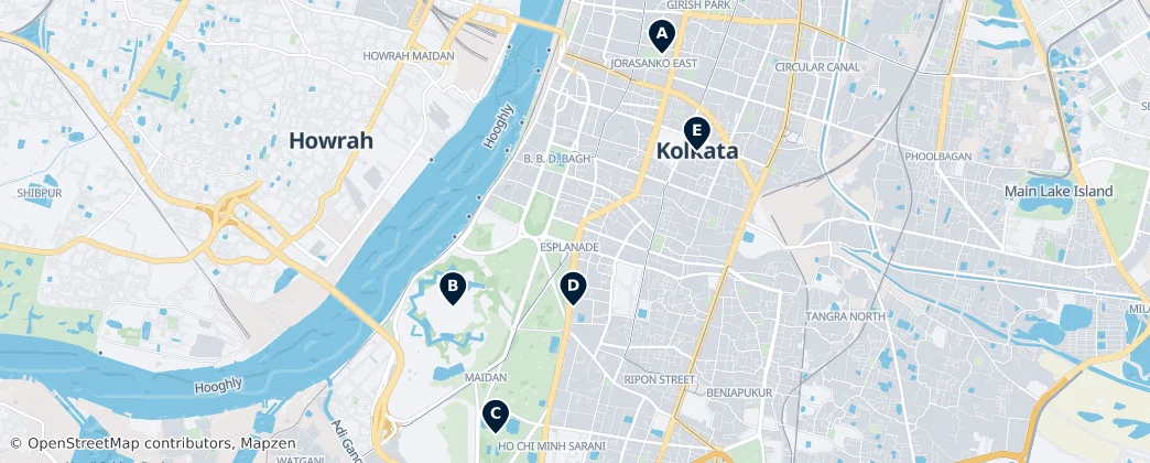 Map of Howrah