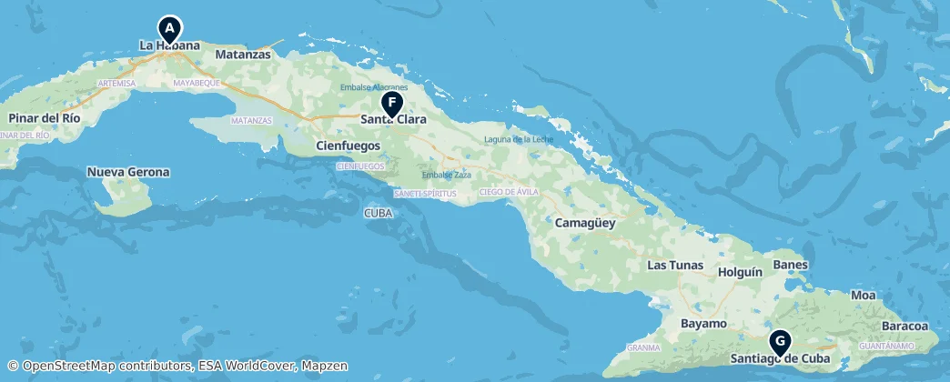 Map of Kuba