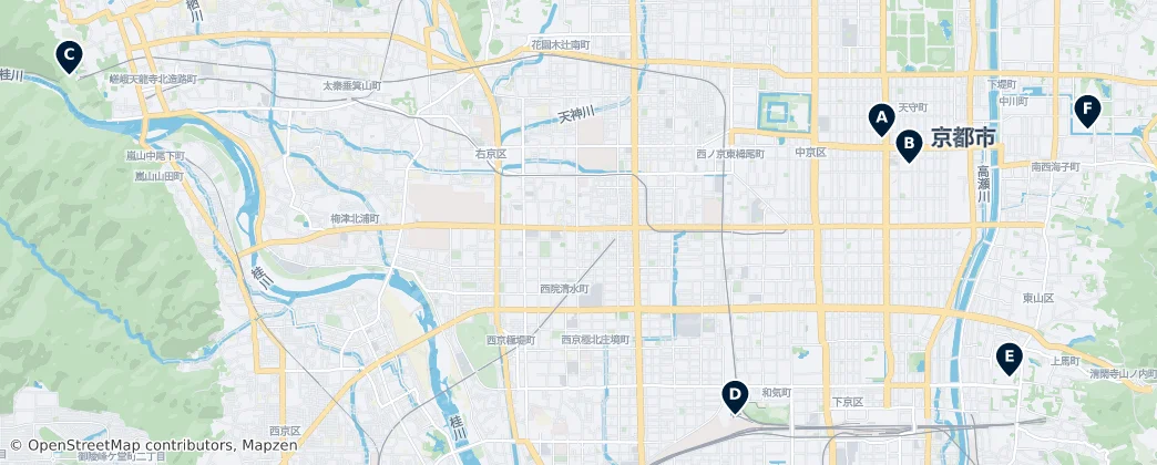 Map of Präfektur Kyōto