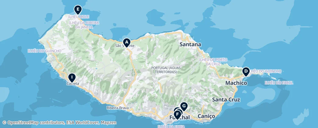 Map of Madeira