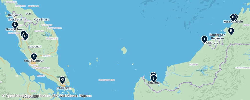 Map of Malaysia