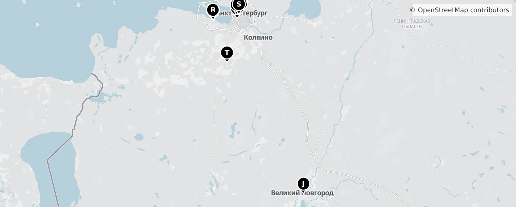 Map of Nordwestrussland
