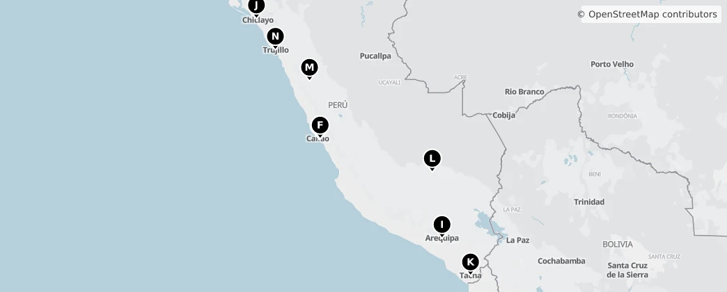 Map of Peru